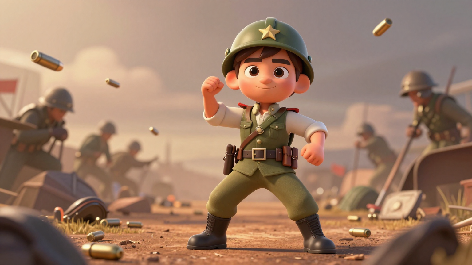 熊皮人 - 格林兄弟 - 童话故事插画