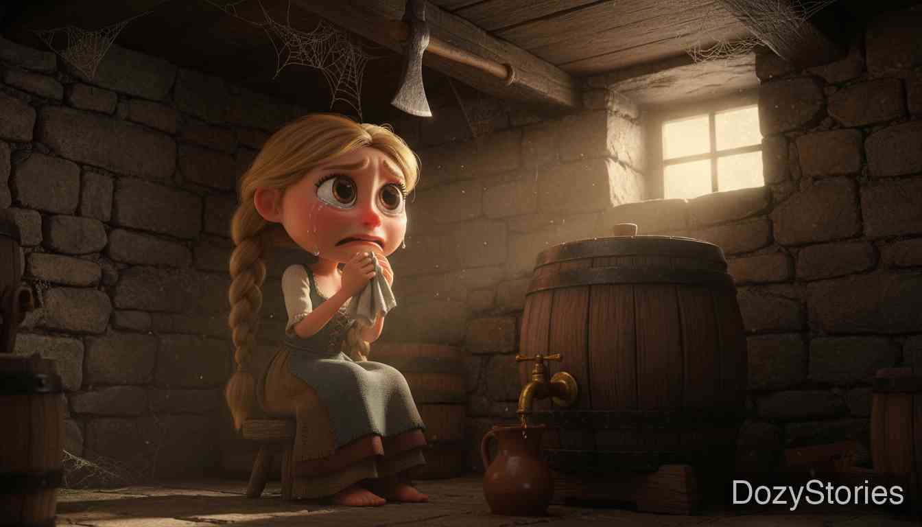 聪明的小爱尔莎 - 格林兄弟 - 童话故事插画