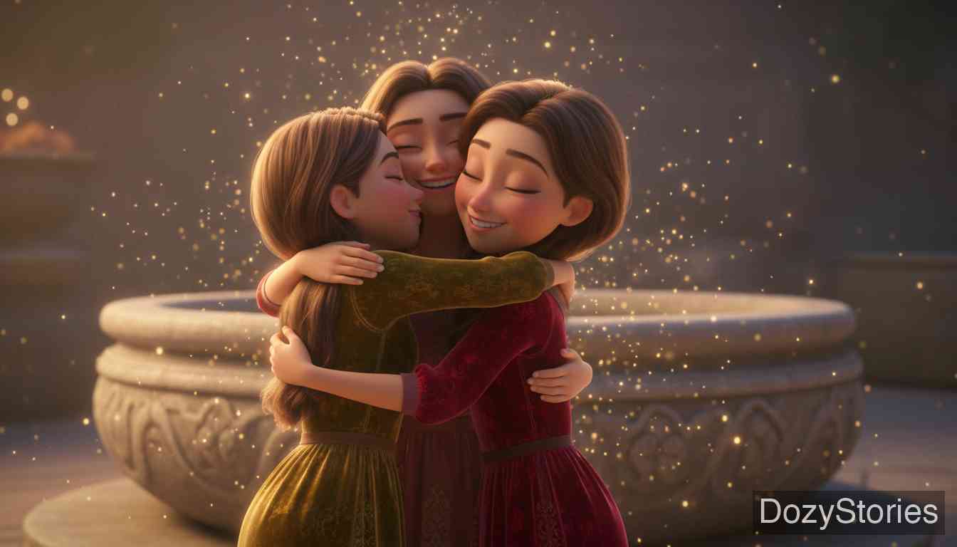 费切尔的怪鸟 - 聪明的三女儿发现了姐姐们的尸体,将她们拼凑复活,并成功通过了巫师的测试。 - 场景插画 3