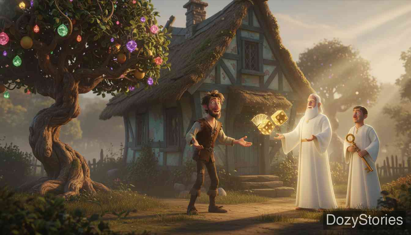 赌徒汉赛尔 - 格林兄弟 - 童话故事插画