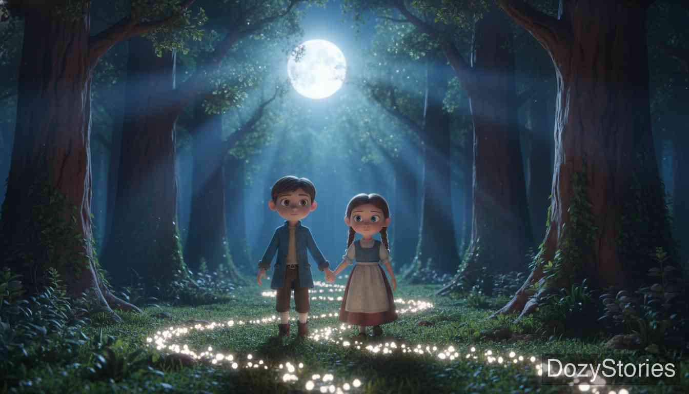 韩赛尔与格蕾特 - 格林兄弟 - 童话故事插画