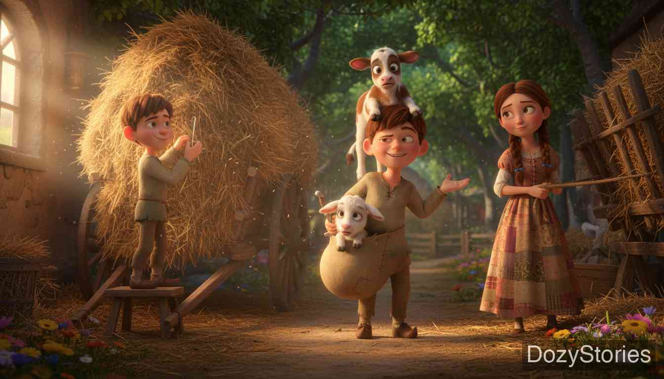 傻汉斯 - 格林兄弟 - 童话故事插画