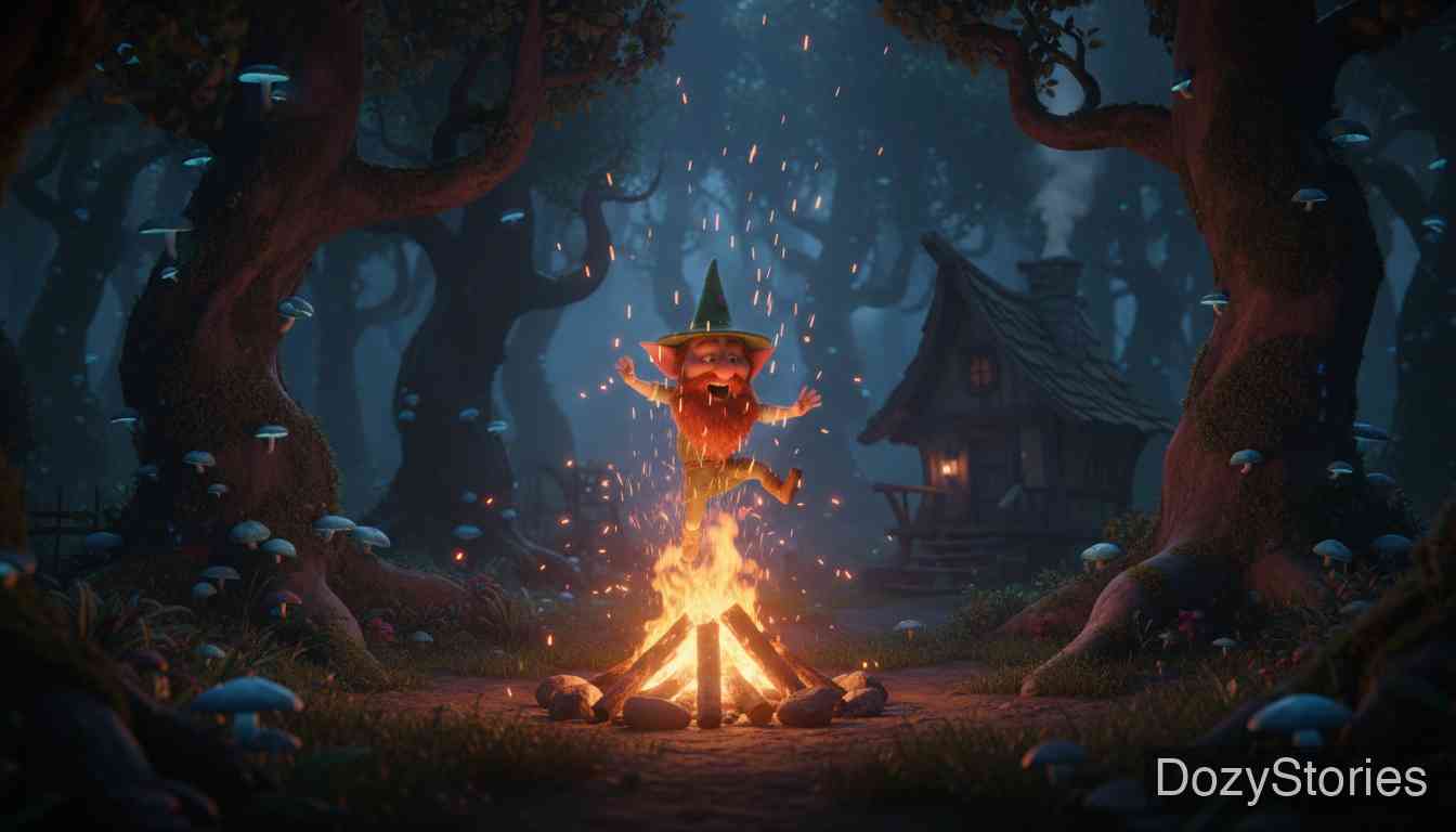 侏儒怪(维佩尔史提尔茨金) - 信使意外发现了小矮人并得知了他的名字。王后成功猜中“侏儒怪”,小矮人羞愤难当,将自己撕成了两半。 - 场景插画 5