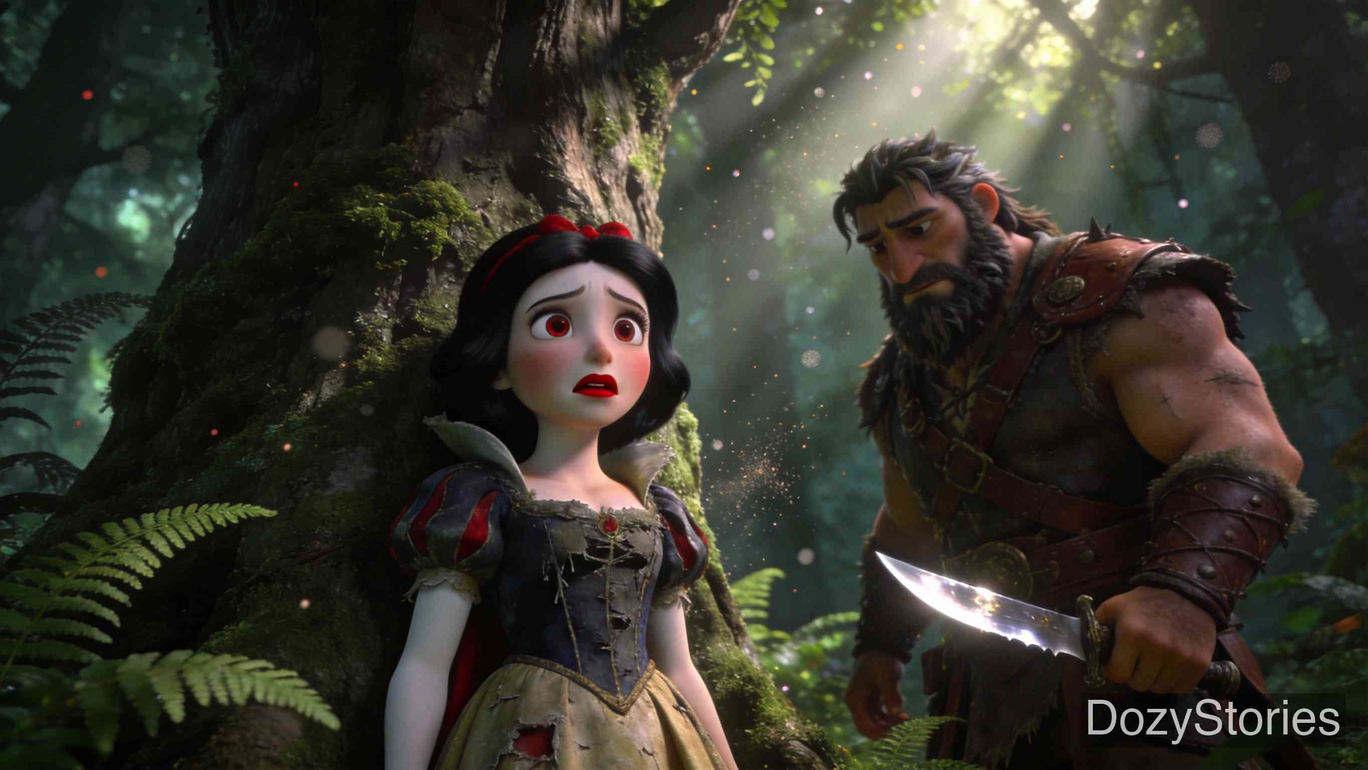 白雪公主 - 格林兄弟 - 童话故事插画