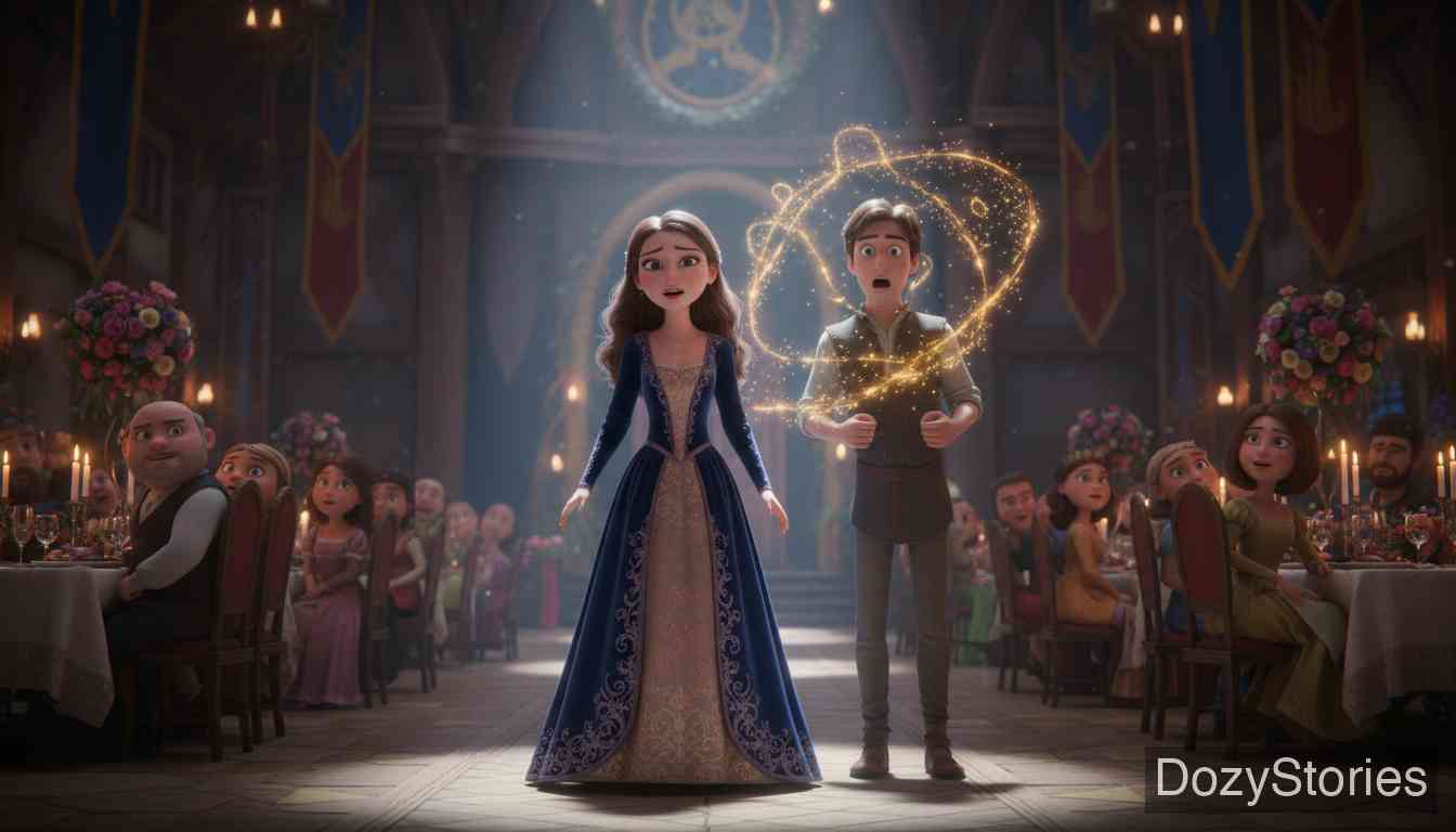 罗兰的爱人 - 在罗兰的婚礼上，忠诚的姑娘被迫献唱。罗兰认出了她的声音，恢复了记忆，两人终成眷属。 - 场景插画 5