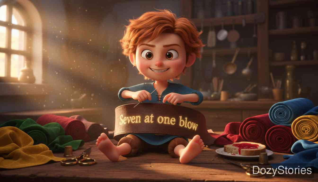 勇敢的小裁缝 - 格林兄弟 - 童话故事插画