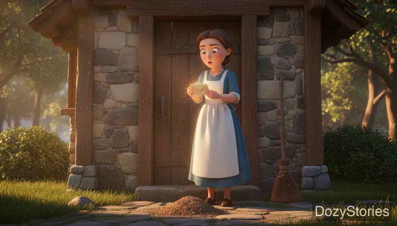 小精灵与女佣 - 格林兄弟 - 童话故事插画