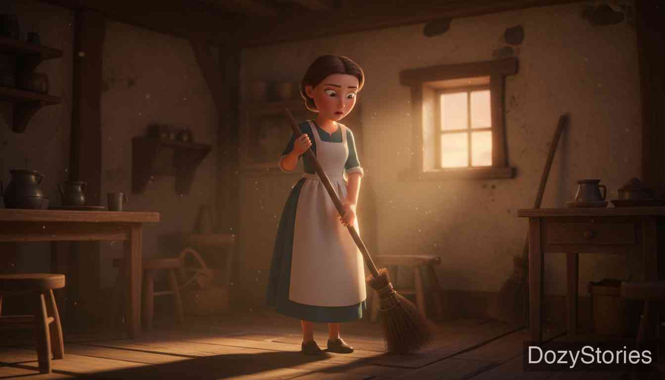 小精灵与女佣 - 回到家后，她惊讶地发现人间已经过去了七年。 - 场景插画 5