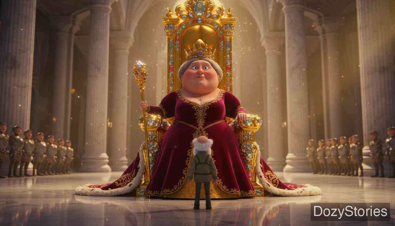 渔夫和他的妻子 - 贪得无厌的妻子又先后要求成为国王和皇帝，渔夫无奈地一次次请求比目鱼满足她的愿望。 - 场景插画 3