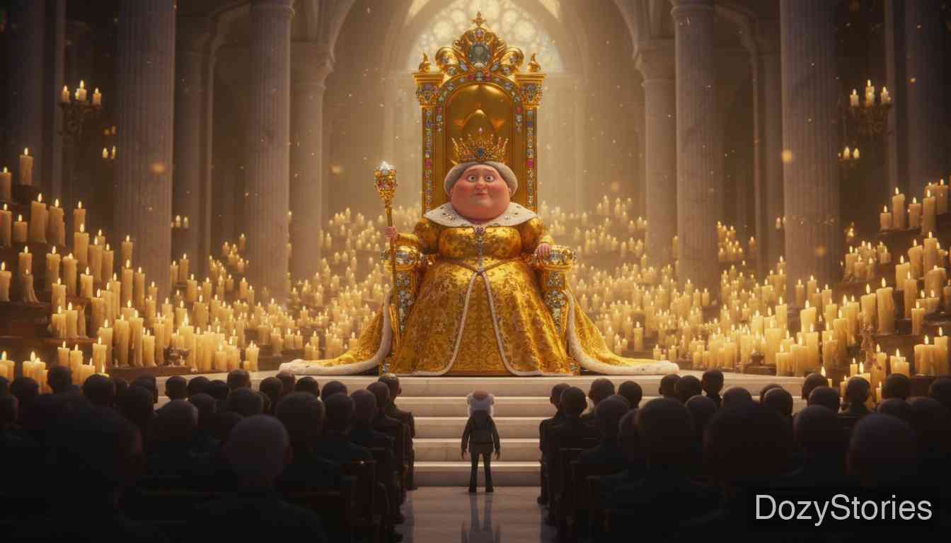 渔夫和他的妻子 - 成为了皇帝的妻子仍不满足，强行要求成为教皇。海上的风暴越来越大，但比目鱼还是满足了她。 - 场景插画 4