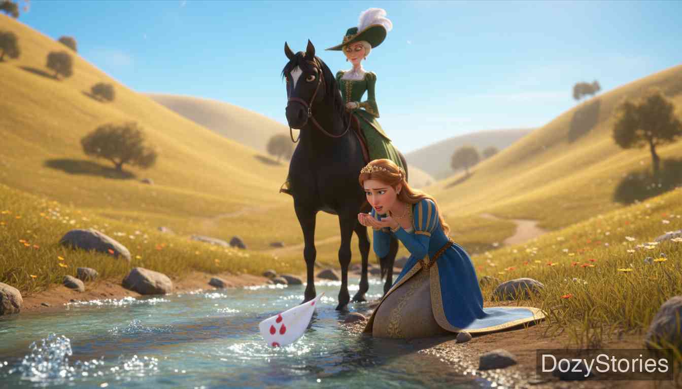 牧鹅姑娘 - 格林兄弟 - 童话故事插画