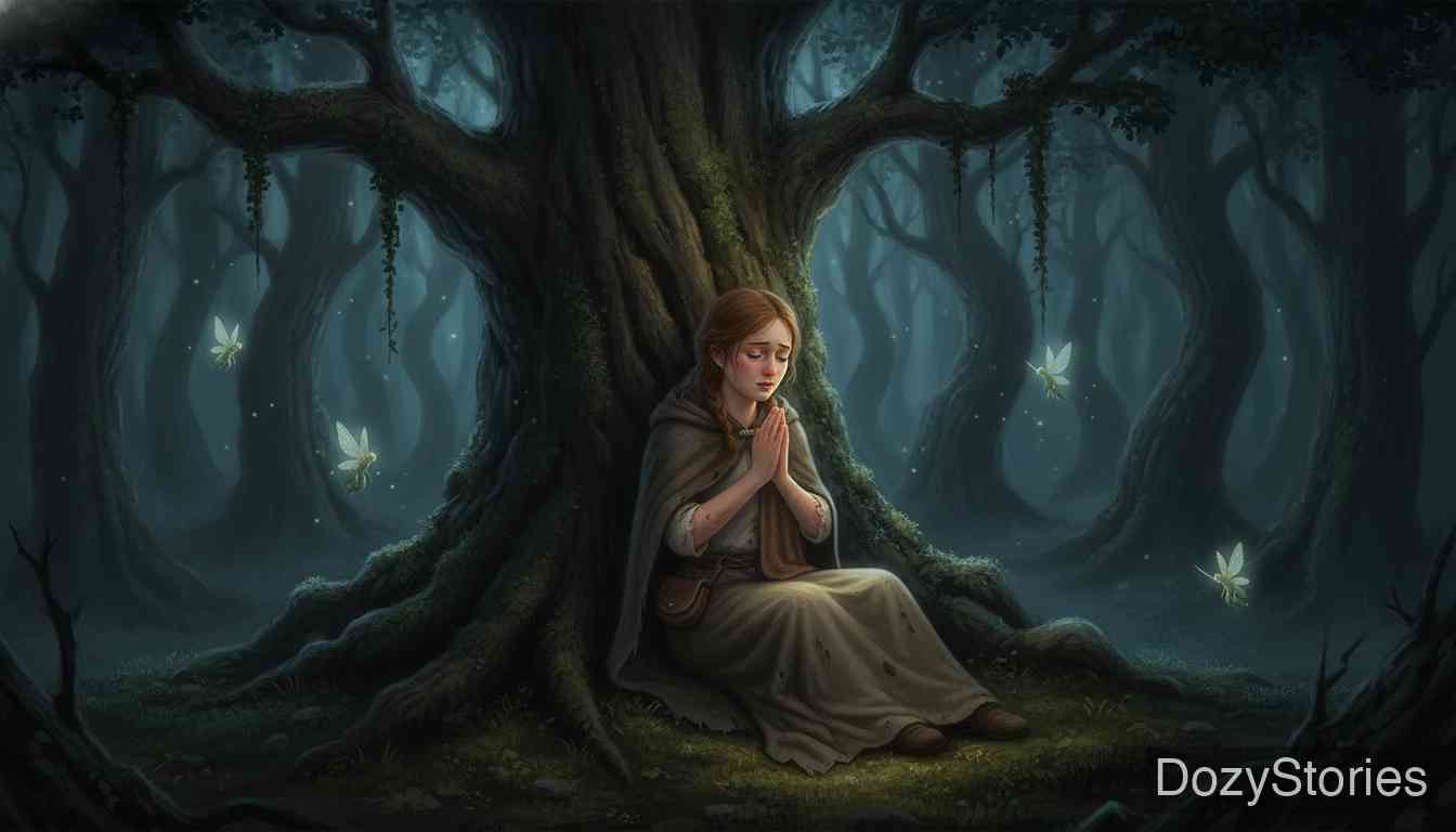 森林里的老妇人 - 格林兄弟 - 童话故事插画