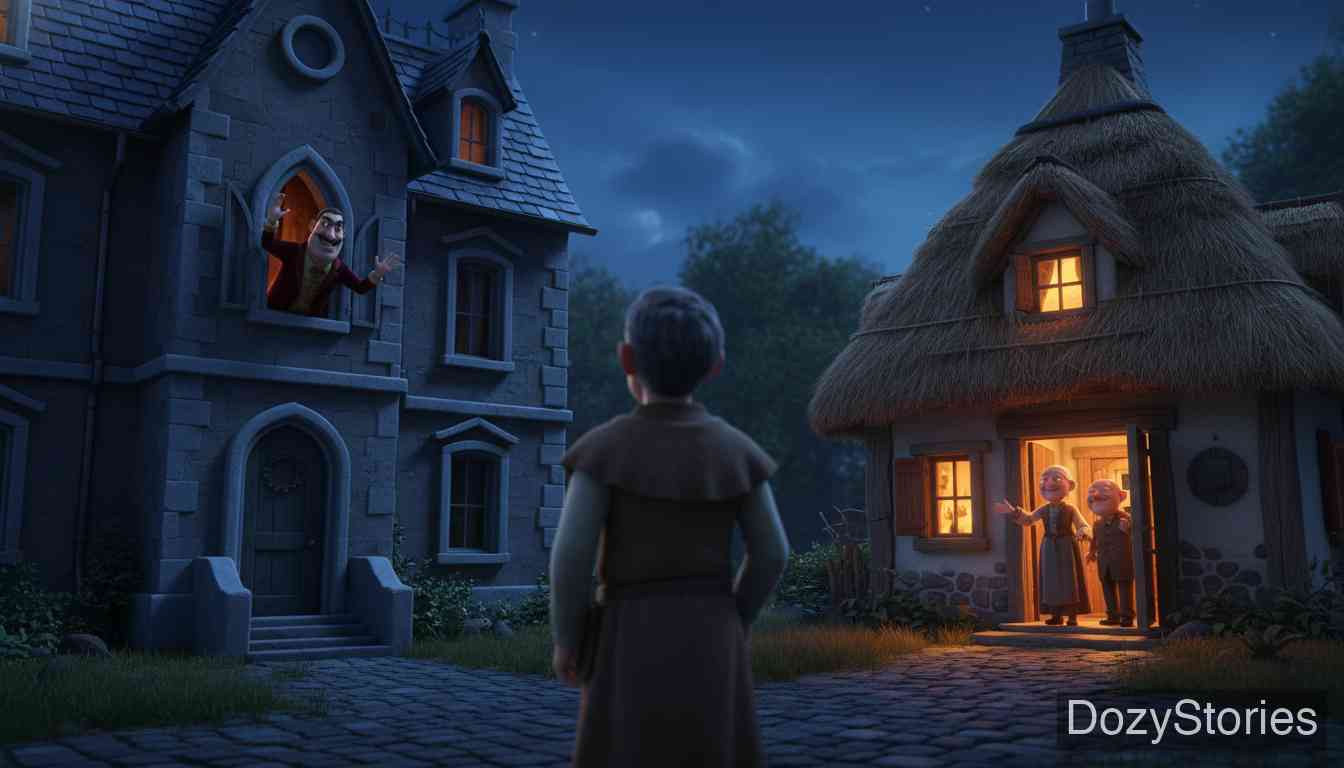 穷人和富人 - 格林兄弟 - 童话故事插画