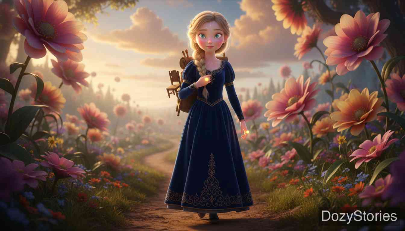 七只乌鸦 - 得知哥哥们的遭遇后,少女决定踏上寻找并解救他们的漫长旅程。 - 场景插画 2