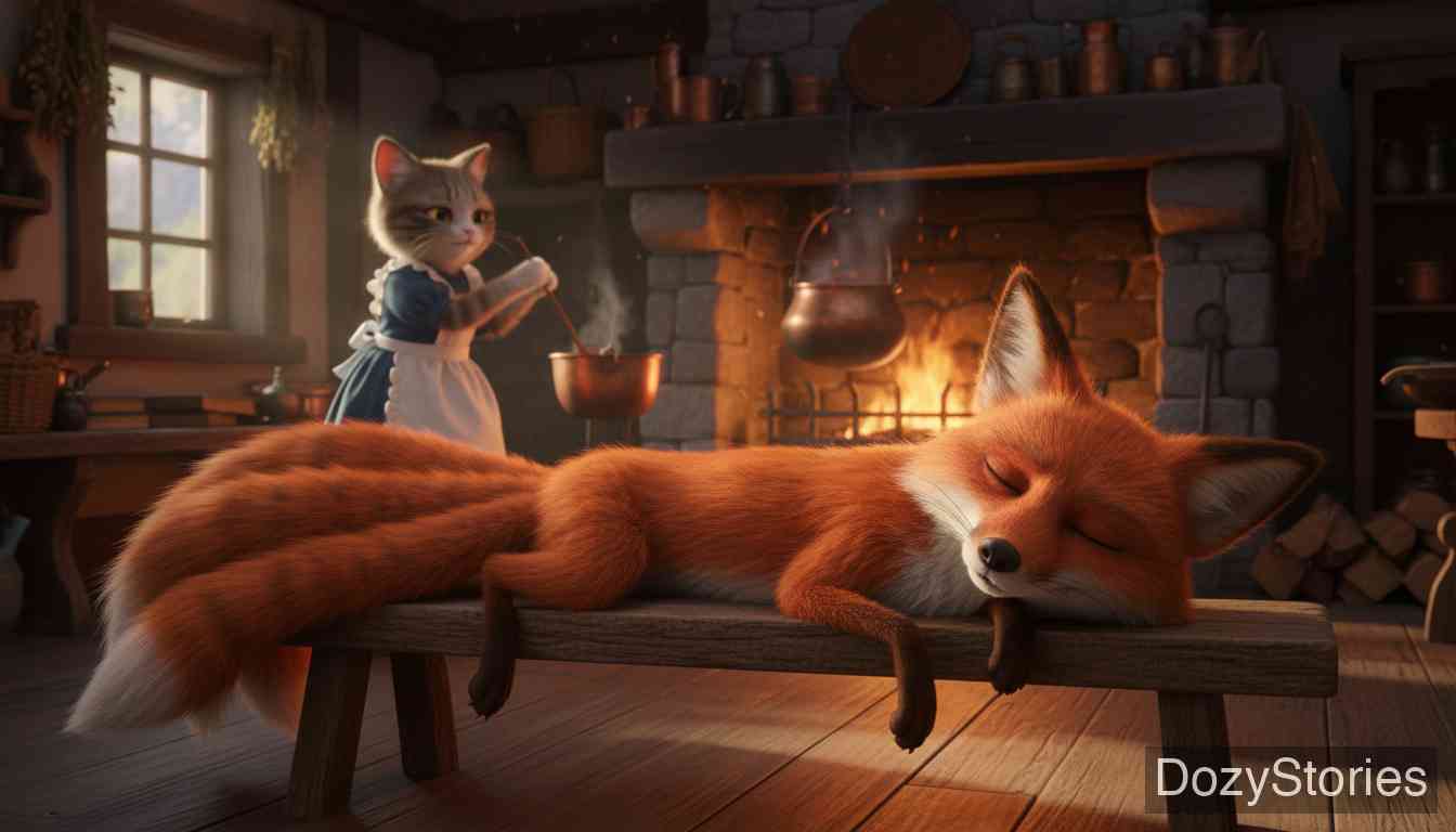 狐狸太太的婚礼 - 格林兄弟 - 童话故事插画